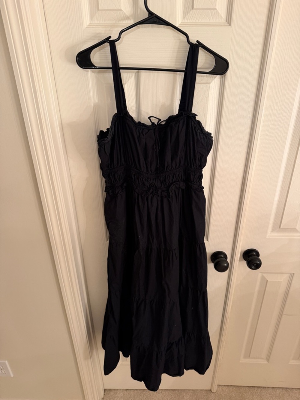 Chelsea & Theodore Black Tiered Sundress